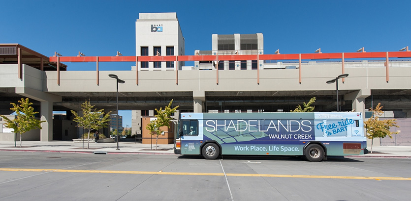 Shadelands bus at BART #2